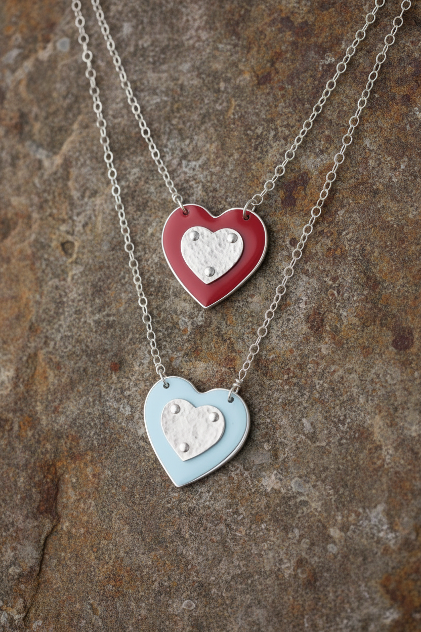 Porsche Heart Necklace