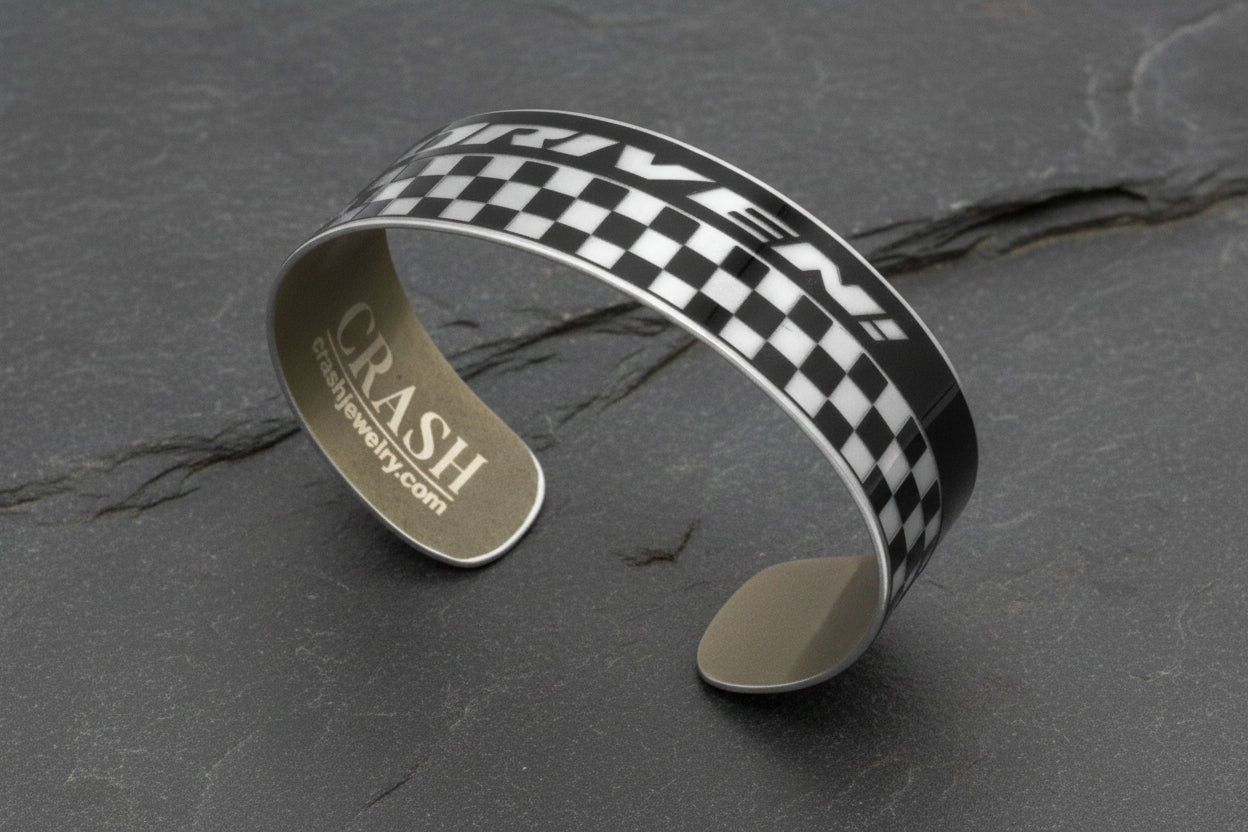 Roma Checkered Flag Cuff - DRIVEN!