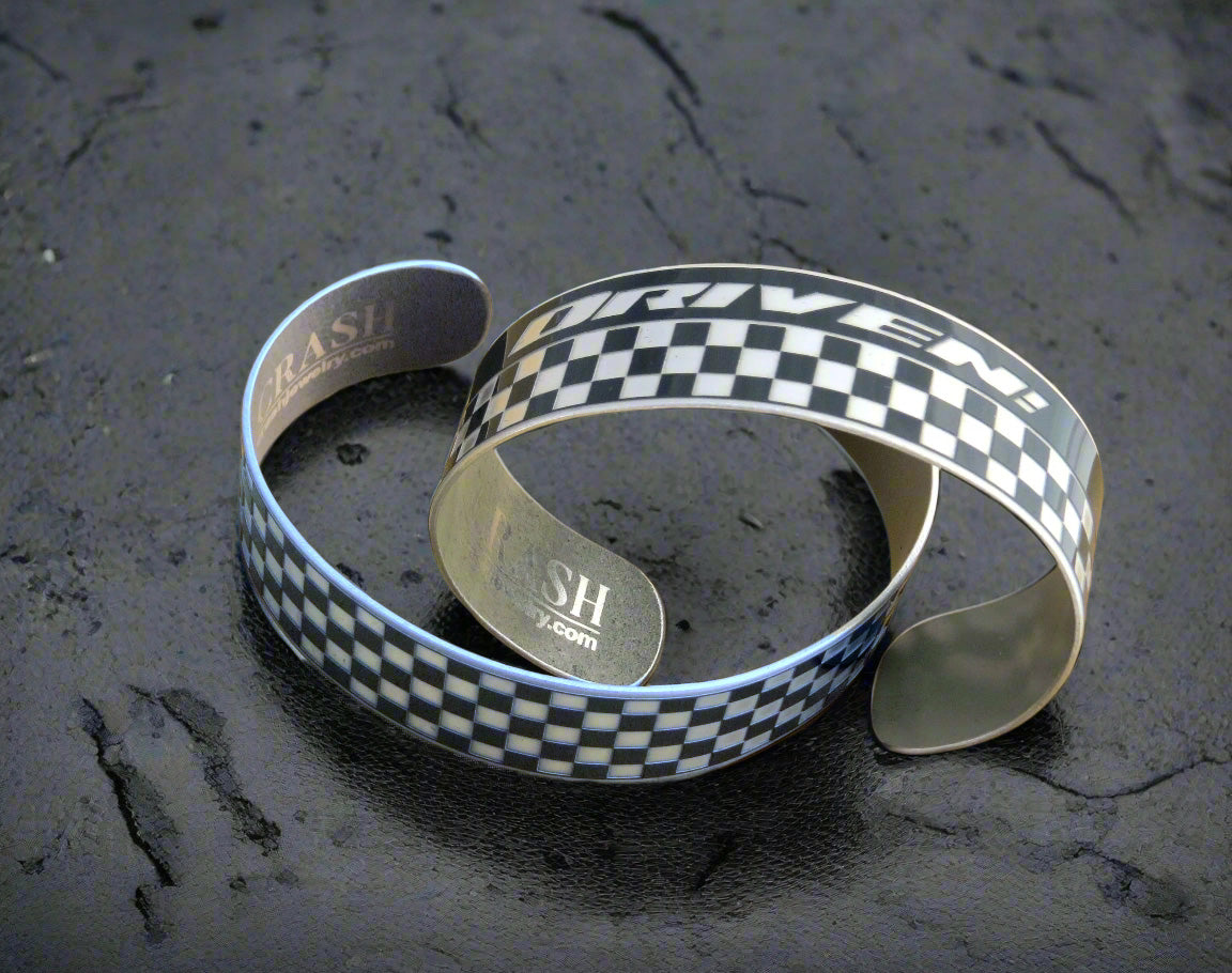 Roma Checkered Flag Cuff - DRIVEN!