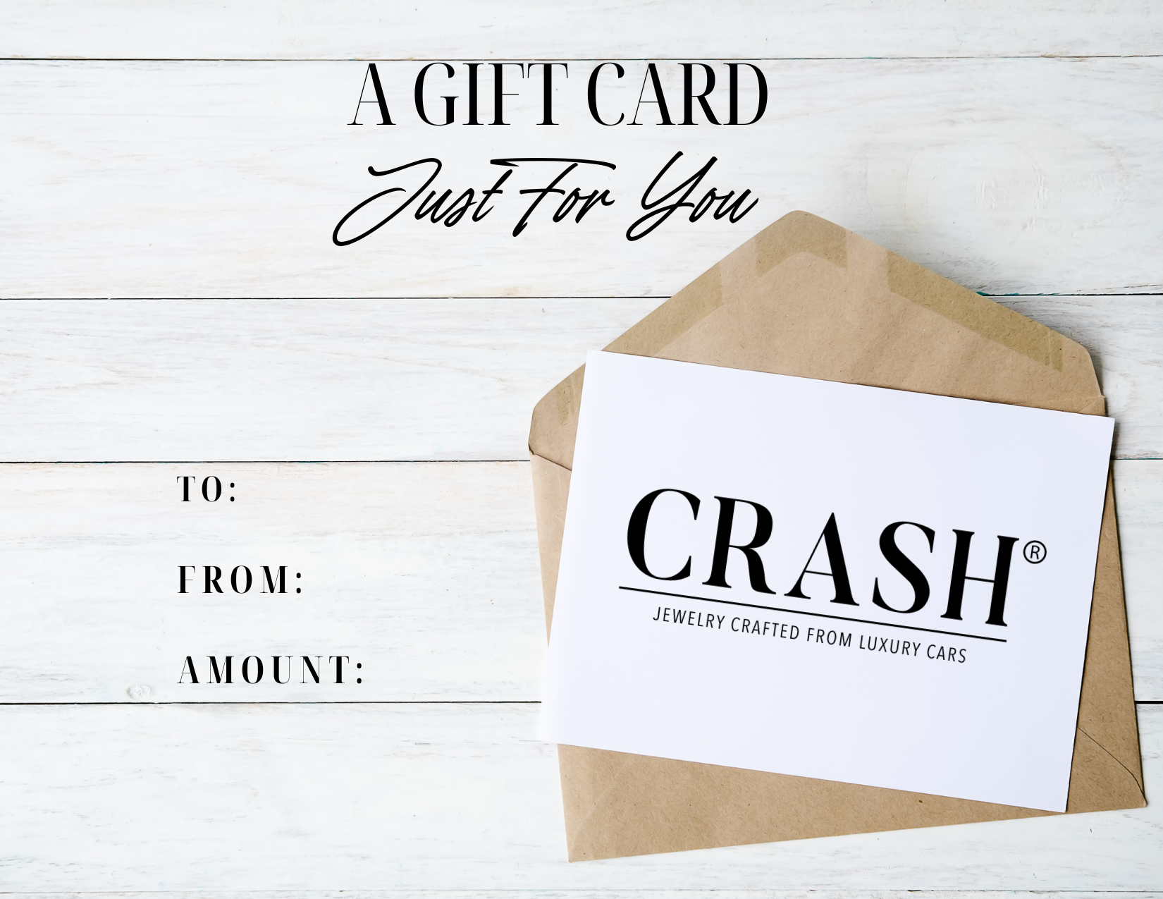 CRASH Jewelry Gift Cards