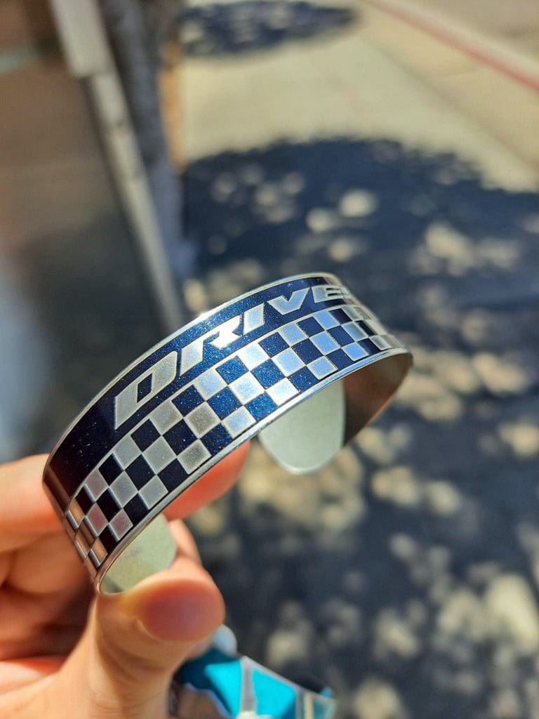 Porsche Checkered Flag Cuff - DRIVE!