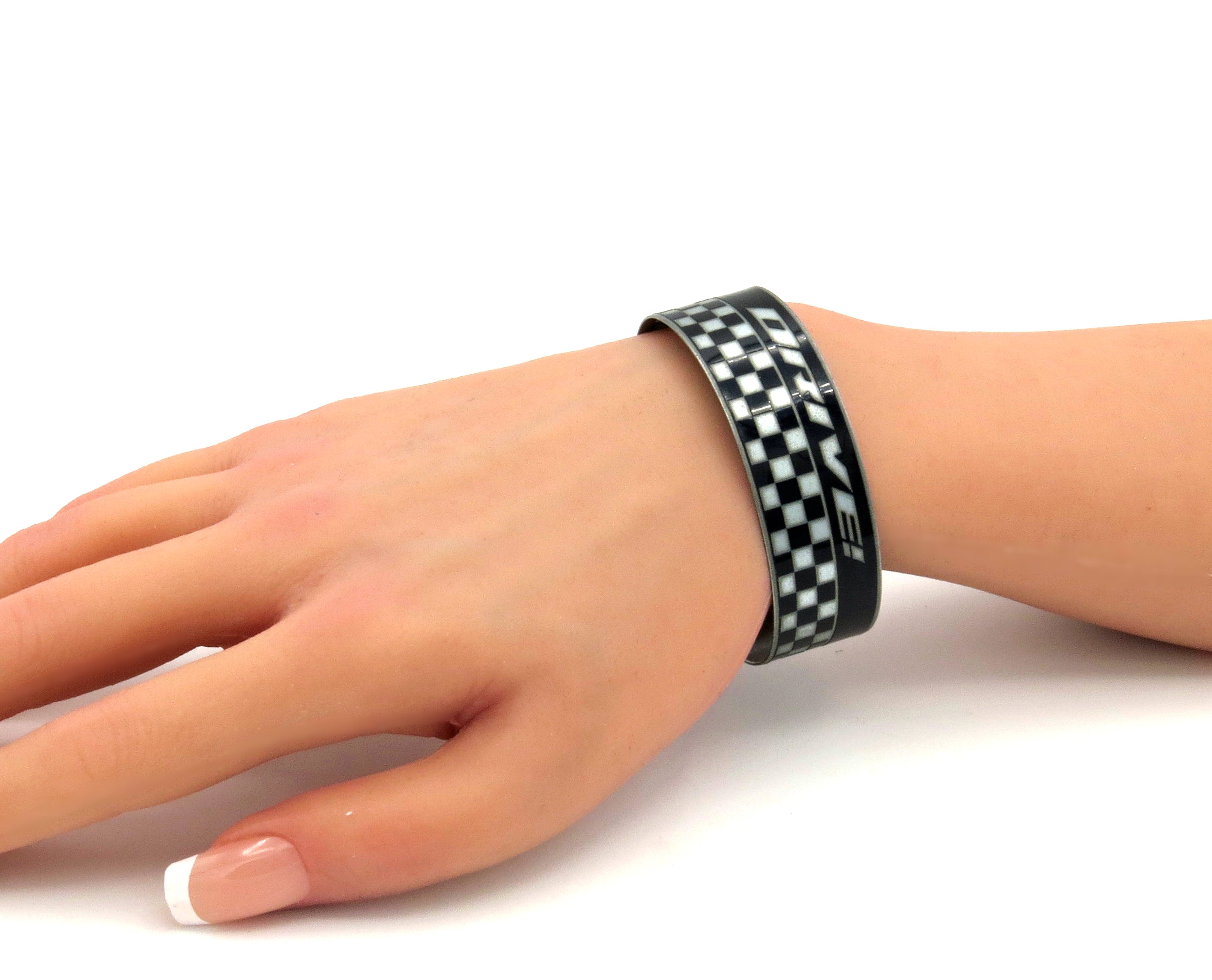 Porsche Checkered Flag Cuff - DRIVE!