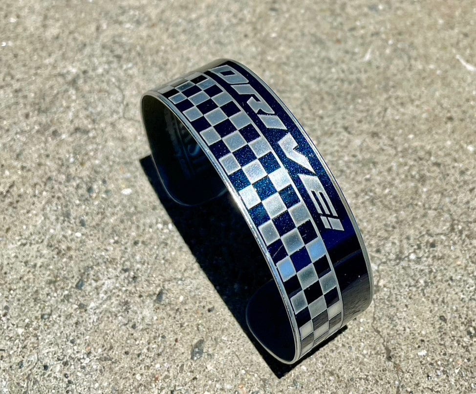 Porsche Checkered Flag Cuff - DRIVE!