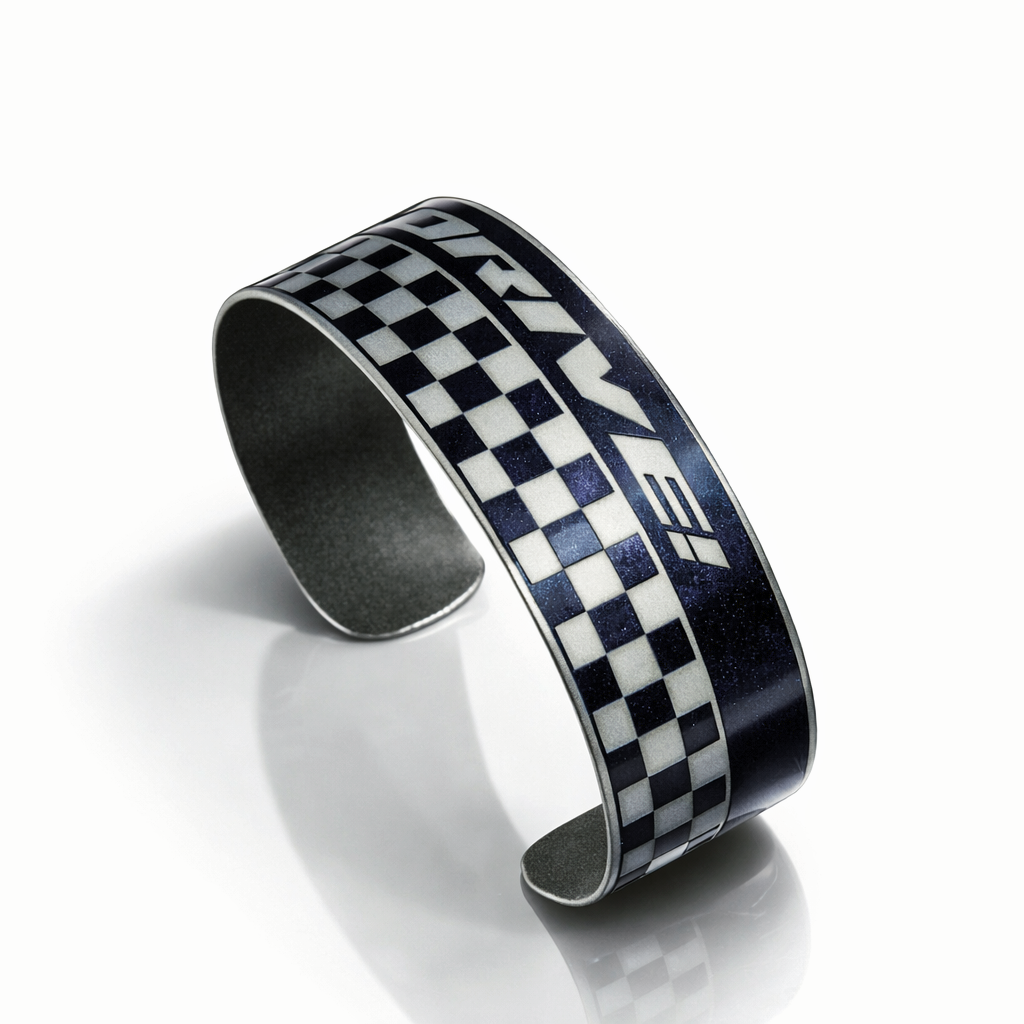 Porsche Checkered Flag Cuff - DRIVE!
