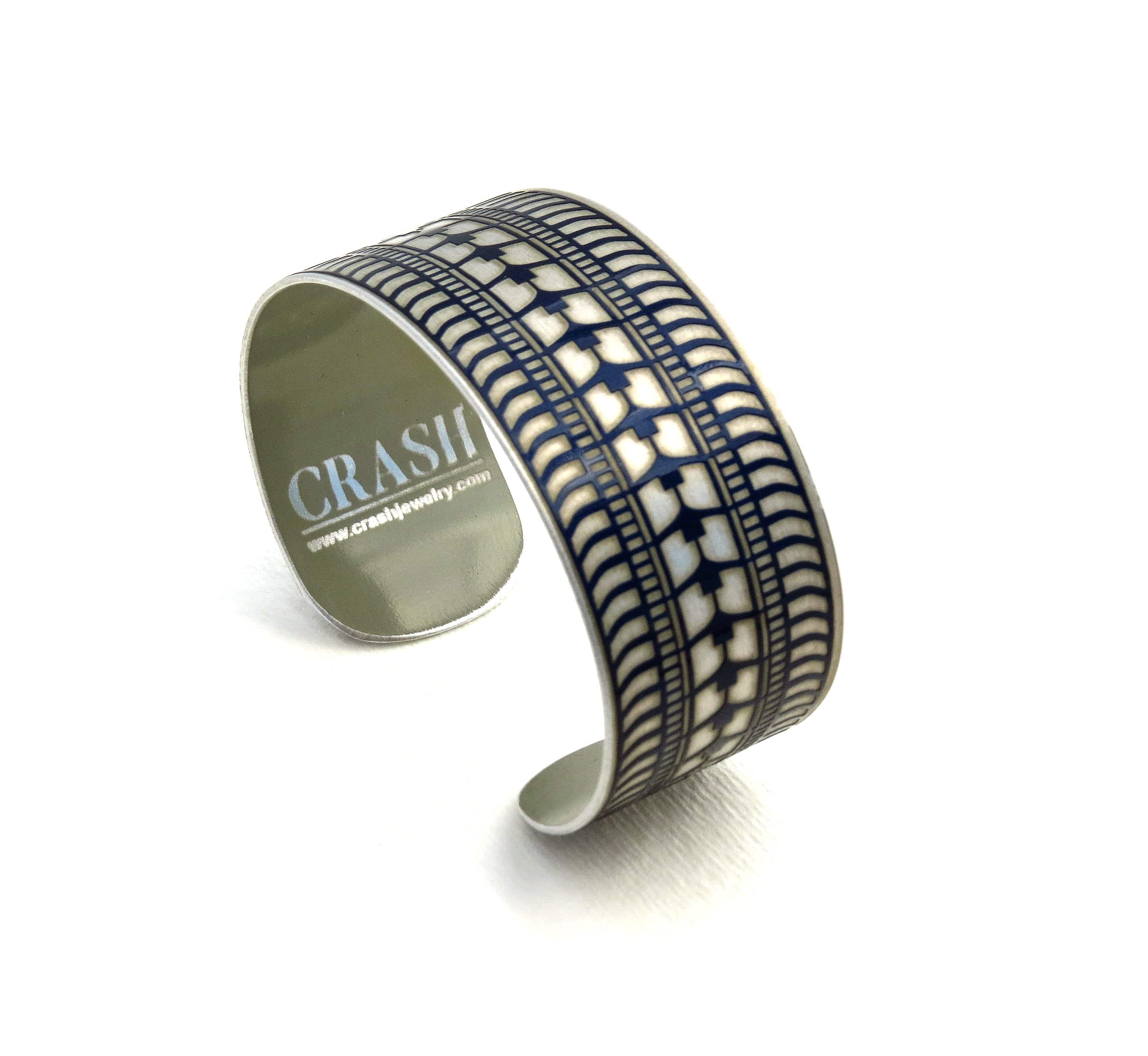 Tesla Tire Tread Cuff - Blue