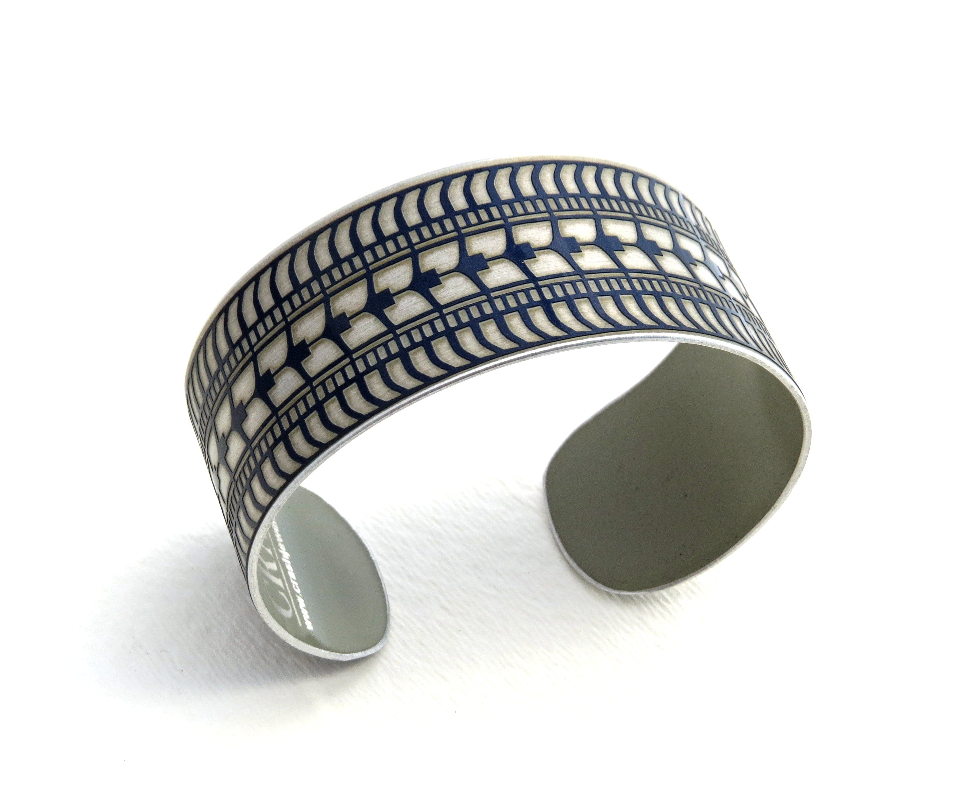 Tesla Tire Tread Cuff - Blue