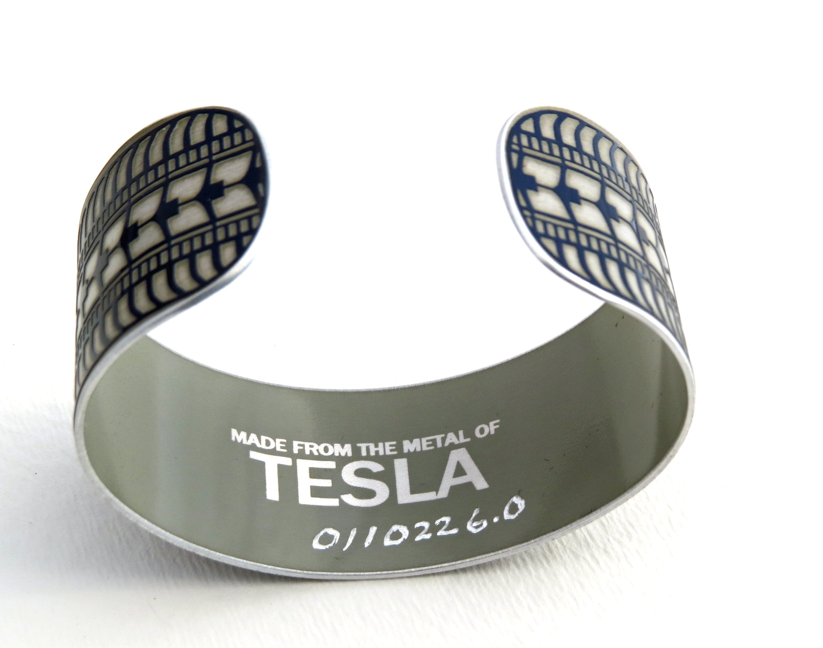 Tesla Tire Tread Cuff - Blue