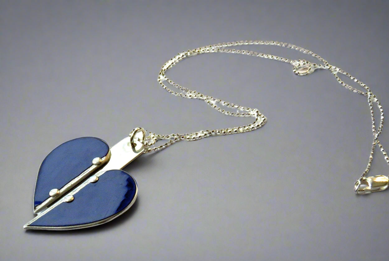 Deconstructed BMW Heart Necklace