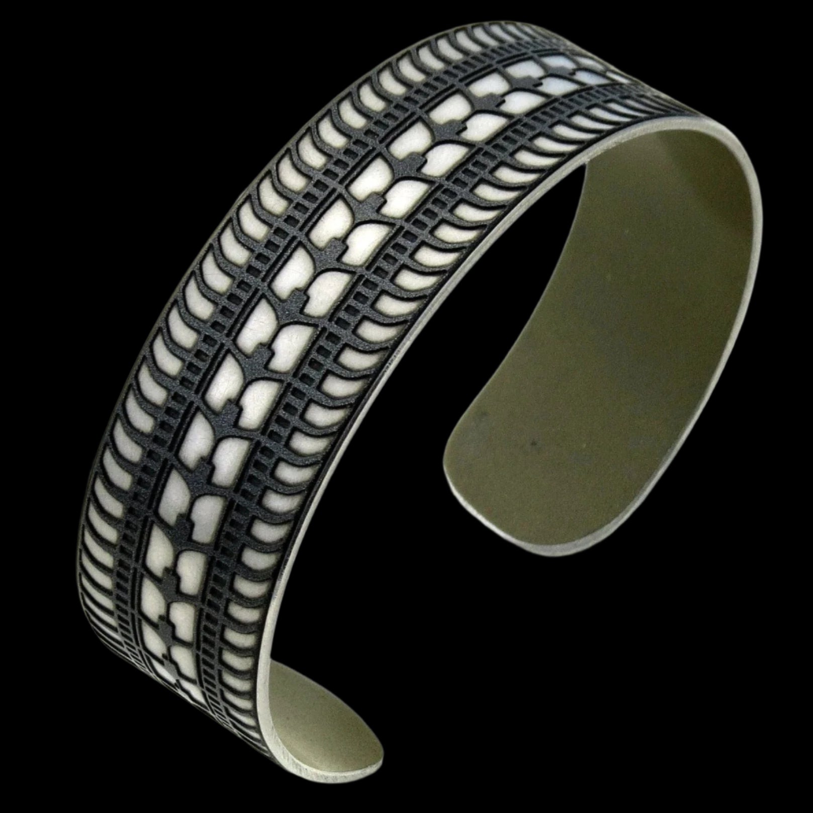 Lamborghini Tire Tread Cuff - CRASH Jewelry