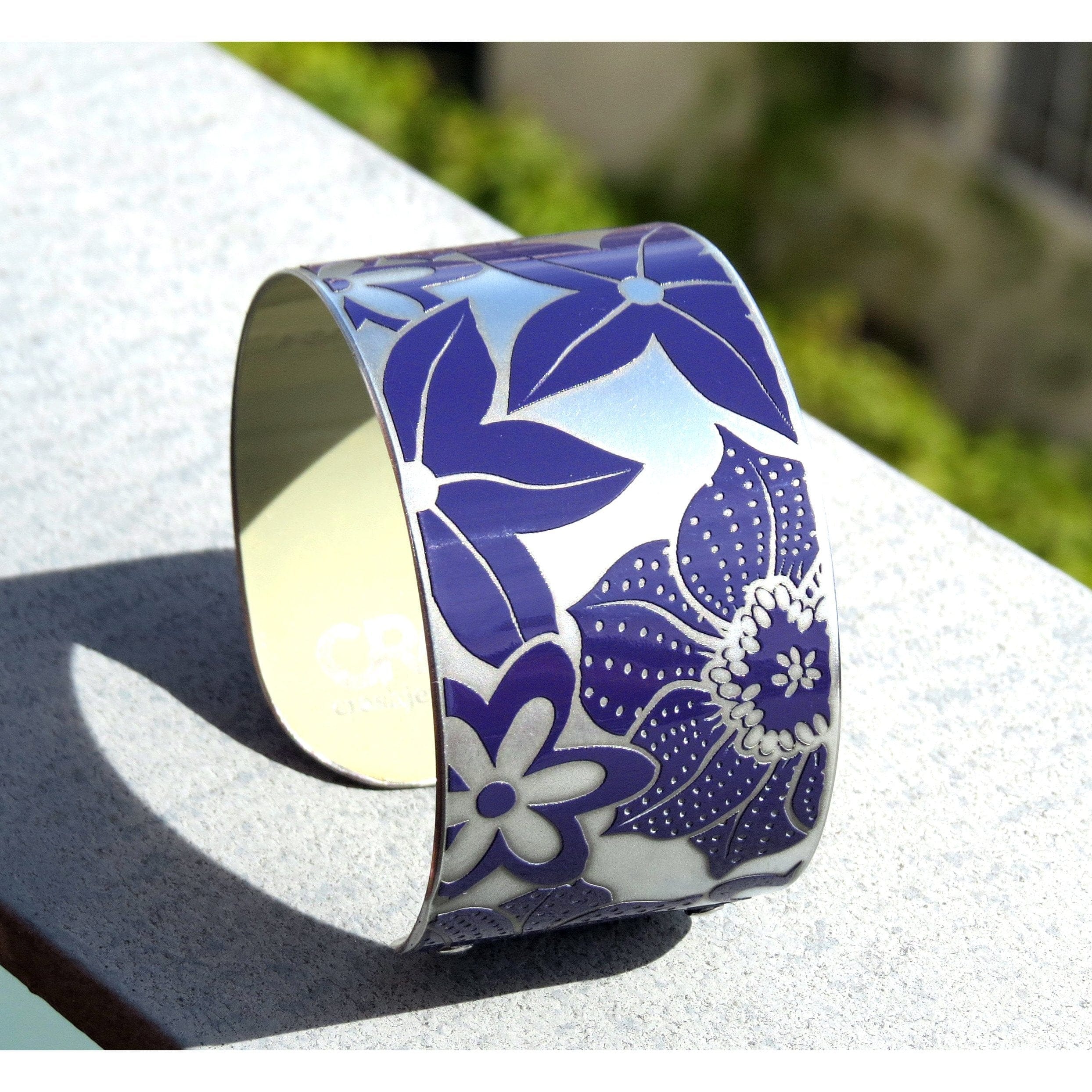 Cuffs - Porsche Purple Flower Cuff