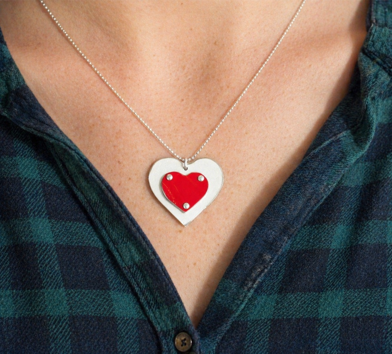 Double Heart Necklace