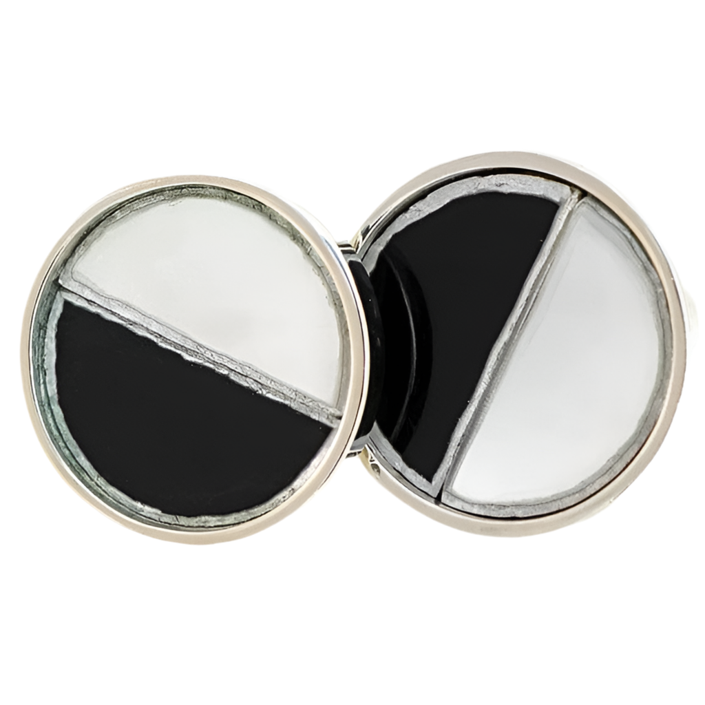 Black and White Cuff Links