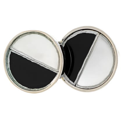 Black and White Cuff Links