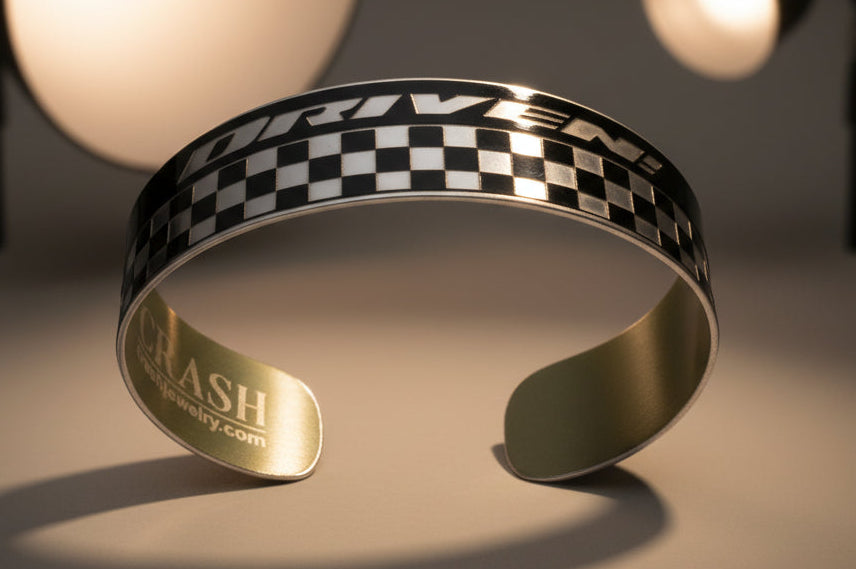 Roma Checkered Flag Cuff - DRIVEN!