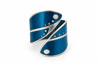 Hyper Blue Metallic Ring