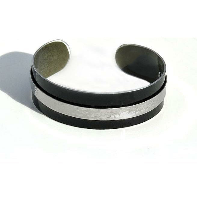 Narrow Black and Silver Cuff: Audi, Mustang GT, and Rolls-Royce
