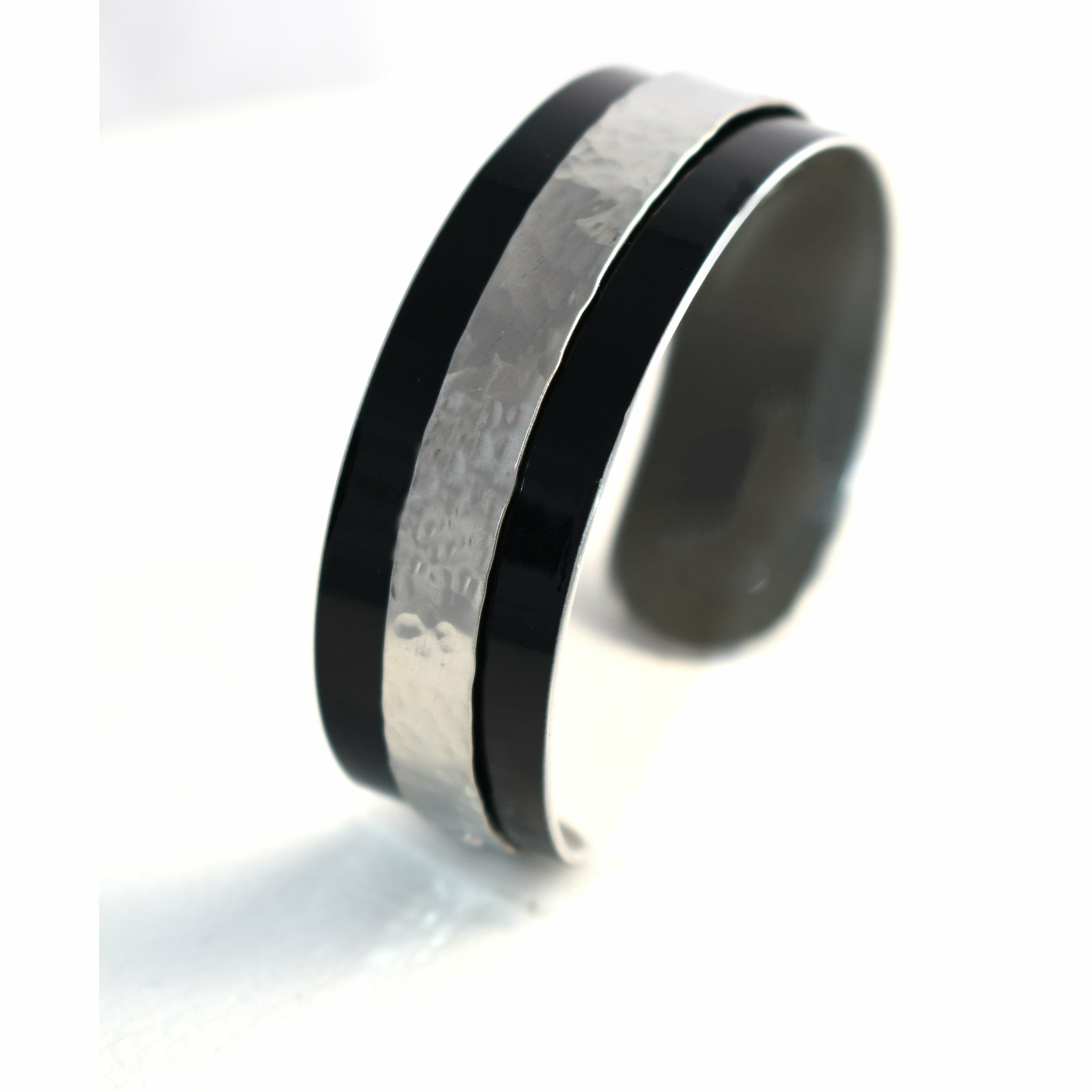 Narrow Black and Silver Cuff: Audi, Mustang GT, and Rolls-Royce
