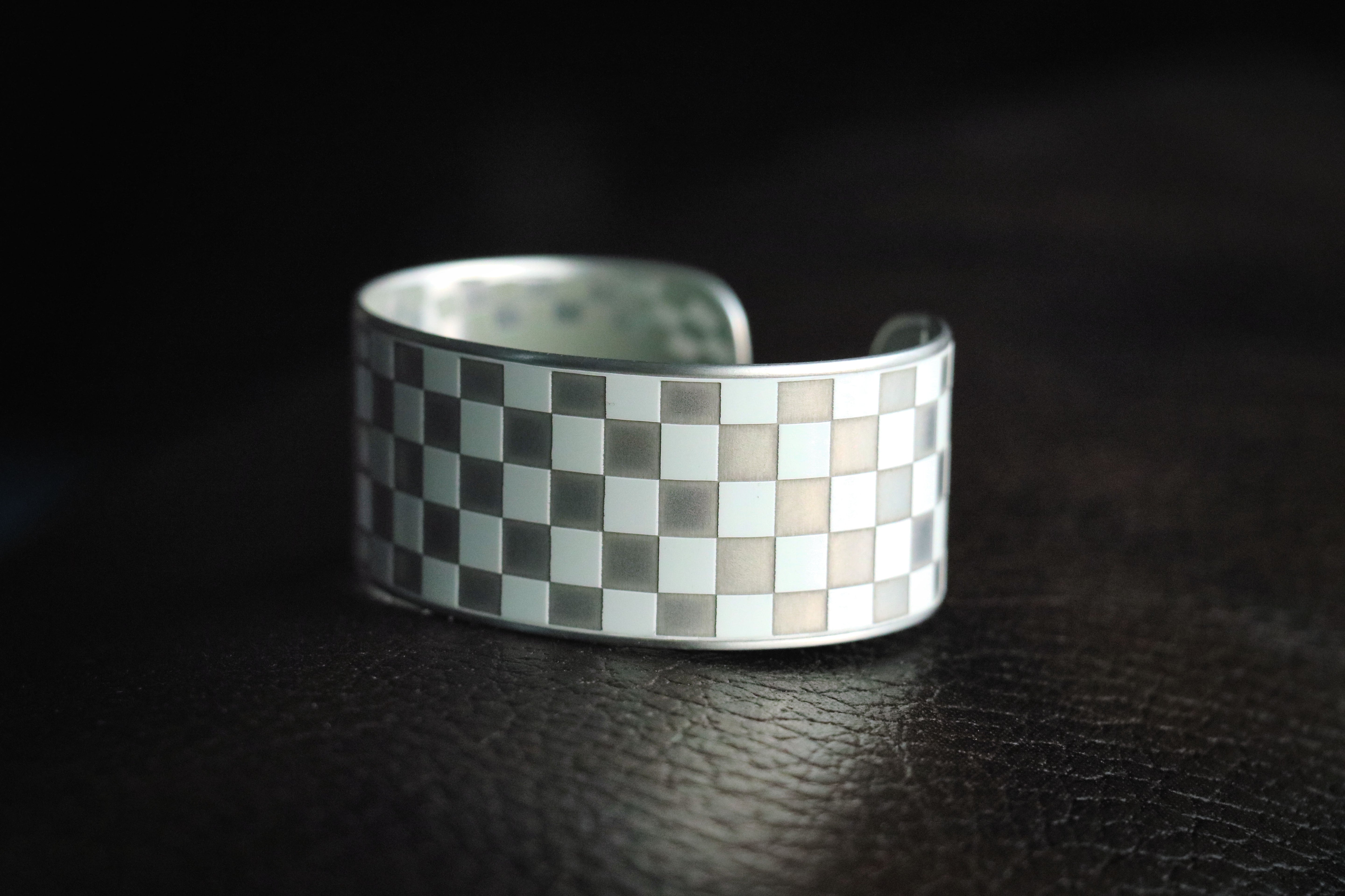 PCA Potomac Macan S White Checkered Flag Cuff