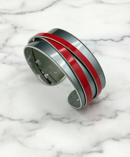 360 Gray and Red Cuff