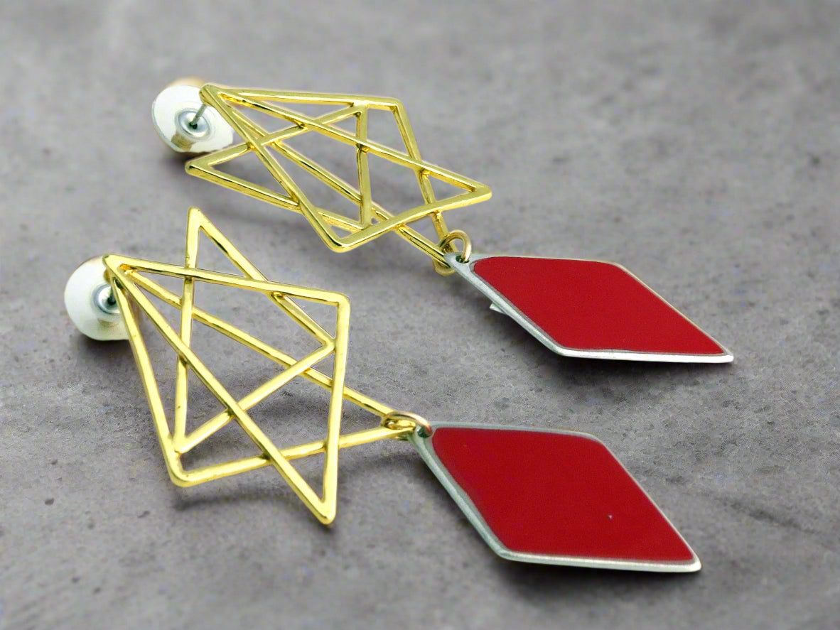 360 Challenge Abstract Diamond Earrings