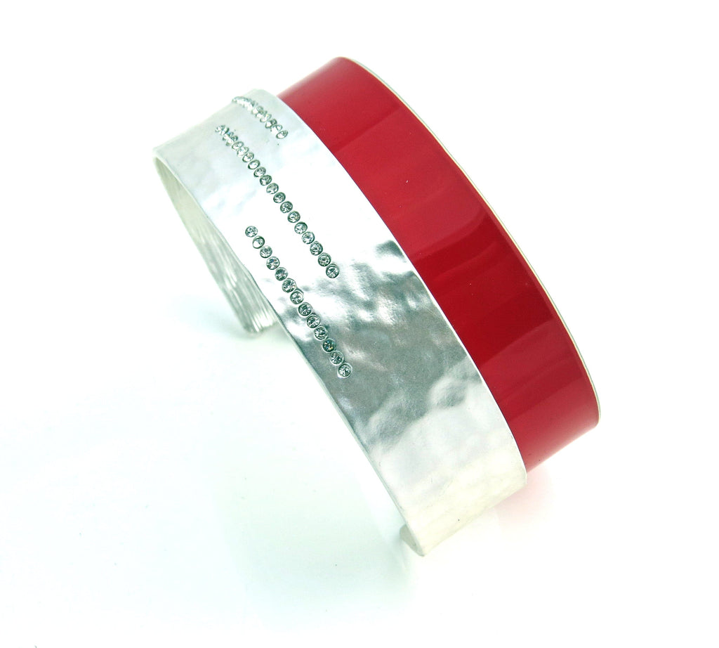 360 Challenge Stradale Red and Silver Cuff