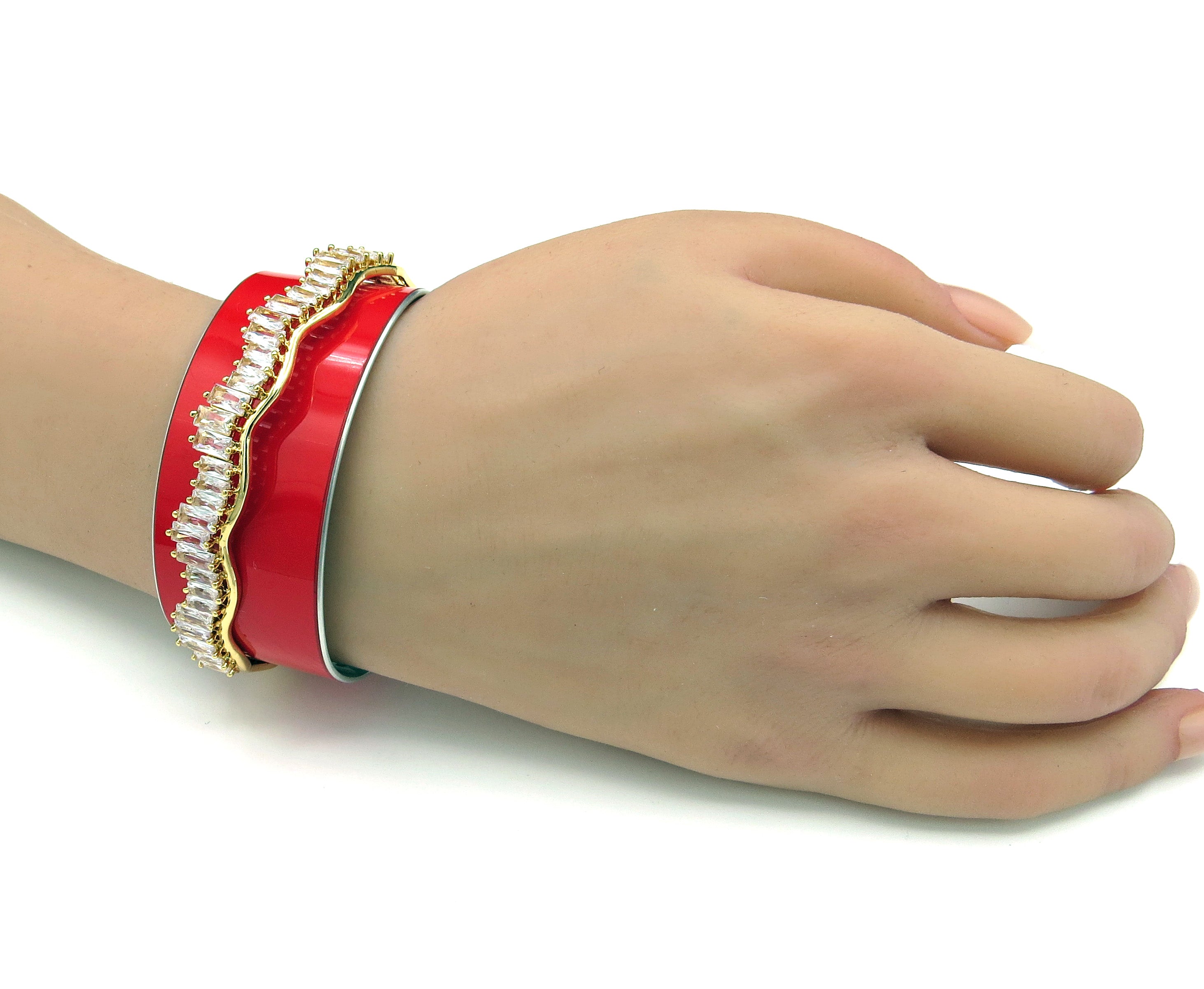 Lamborghini Wavy Crystal Cuff