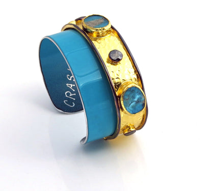 McLaren Gold Persian Turquoise Cuff