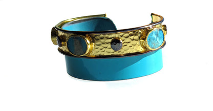 McLaren Gold Persian Turquoise Cuff