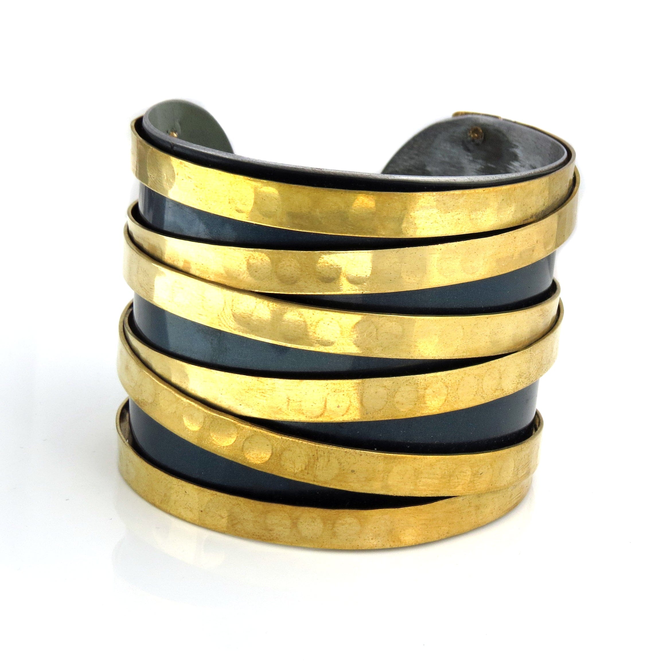 Mercedes Wide Gold Band Cuff