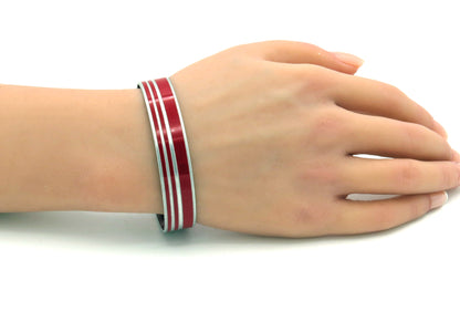 Mercedes Red Striped Cuff