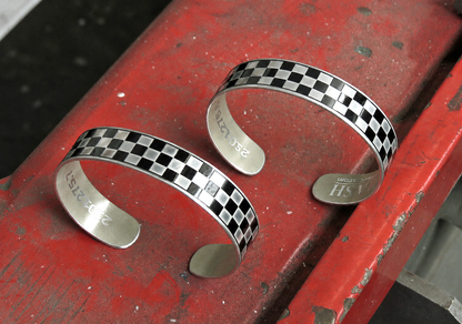 Skinny Checkered Flag Cuff