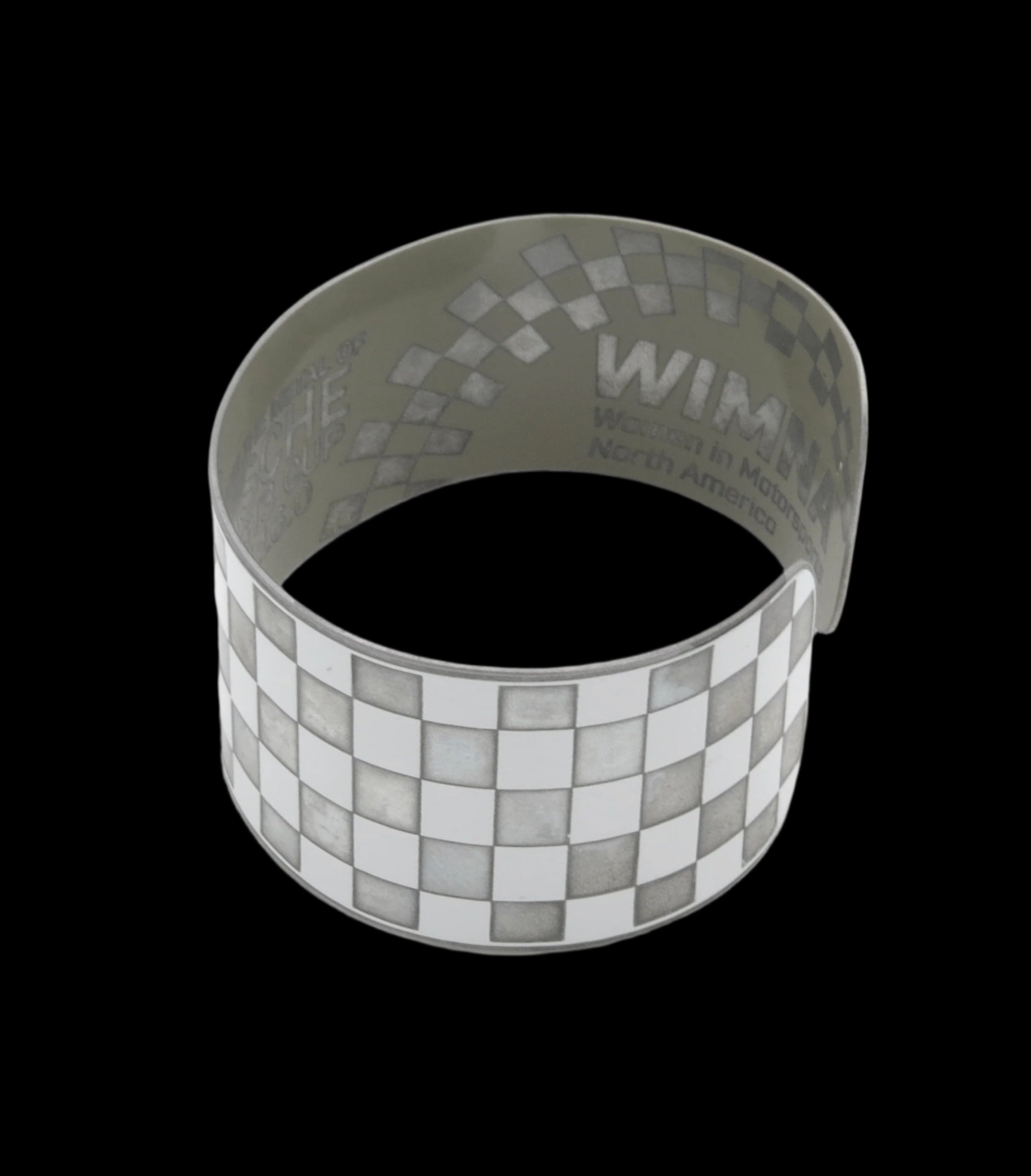 PCA Potomac Macan S White Checkered Flag Cuff