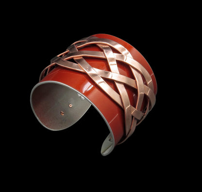 porsche cuff with copper overlay