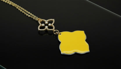 Porsche Turbo Quatrefoil Necklace