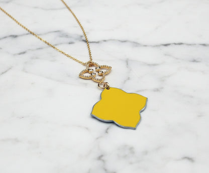 Porsche Turbo Quatrefoil Necklace