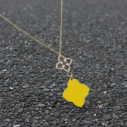 Porsche Turbo Quatrefoil Necklace
