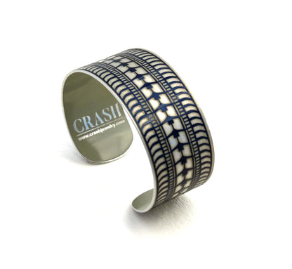 Tesla Tire Tread Cuff - Blue