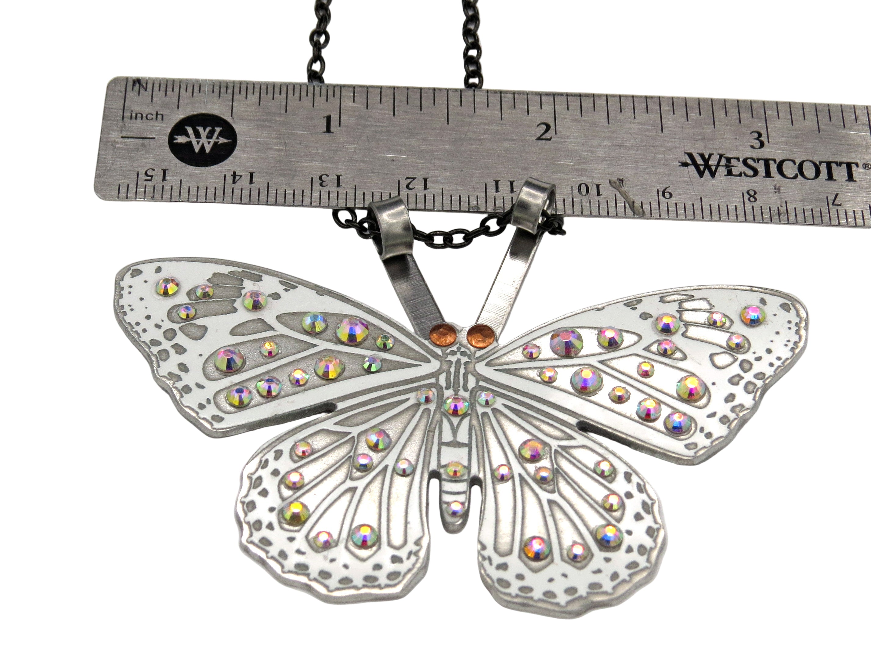 Lamborghini Crystal Butterfly Necklace