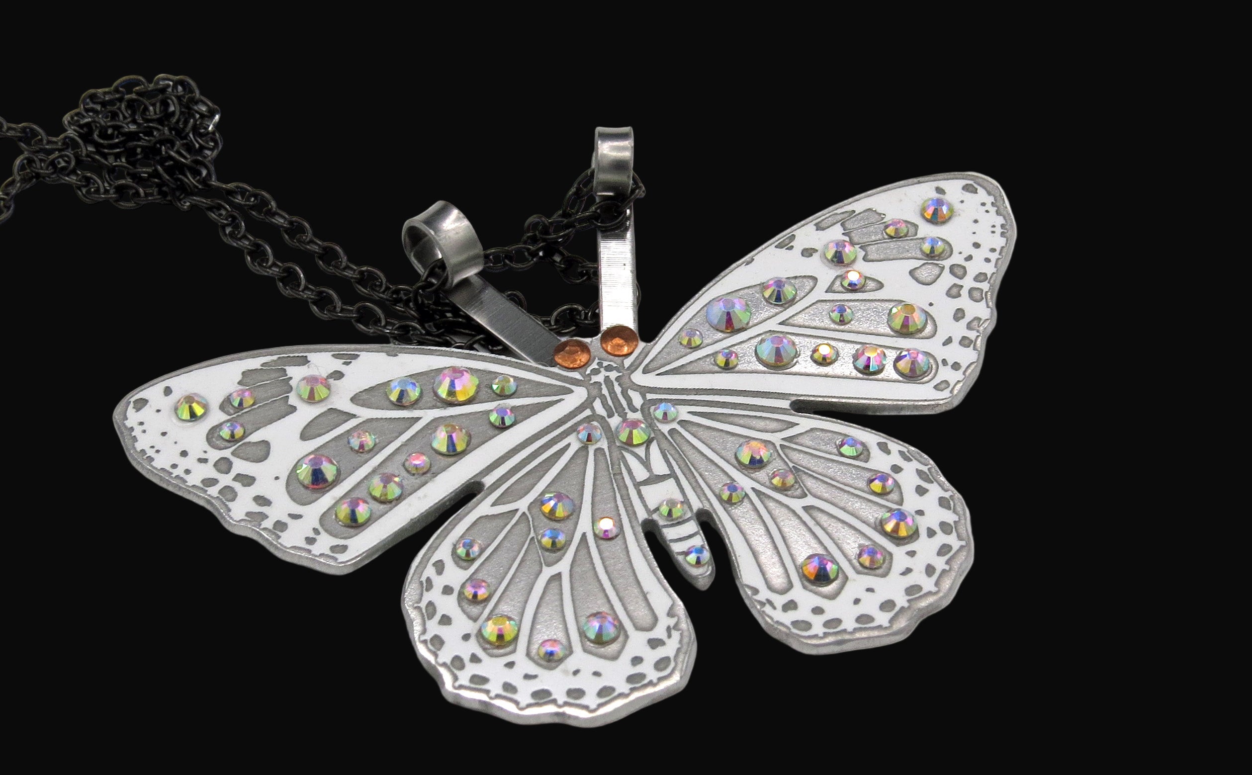 Lamborghini Crystal Butterfly Necklace