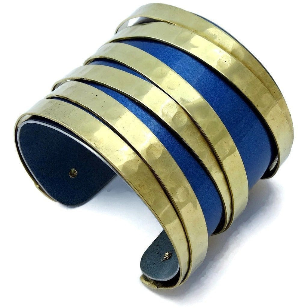 BMW Blue and Gold Cuff - CRASH Jewelry