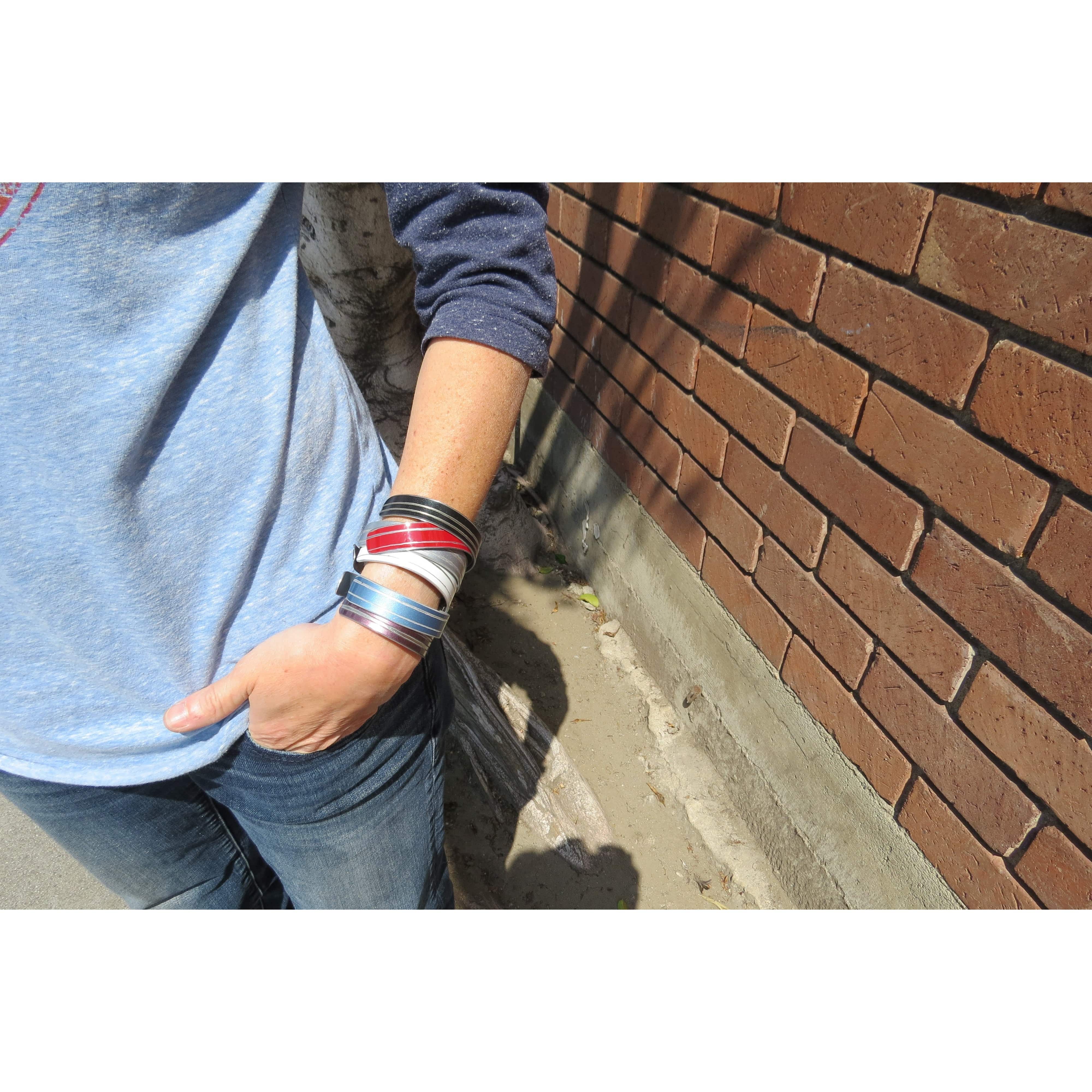 Striped Bentley Flying Spur Cuff - CRASH Jewelry