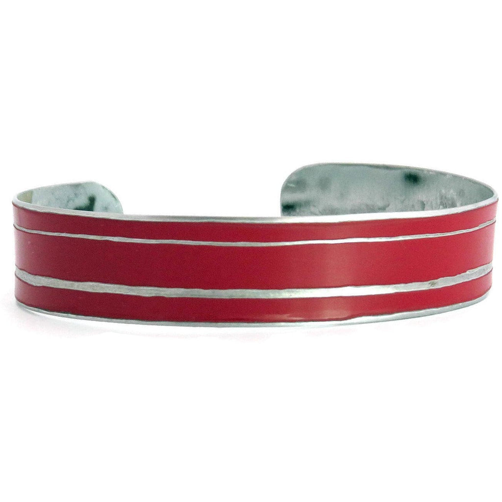 Striped Mercedes SLK Cuff - CRASH Jewelry