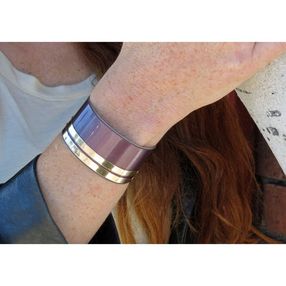 Bentley Flying Spur Purple and Gold Cuff - CRASH Jewelry
