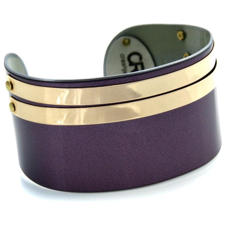 Cuffs - Bentley Flying Spur Purple And Gold Cuff