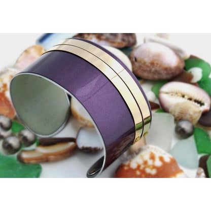 Cuffs - Bentley Flying Spur Purple And Gold Cuff