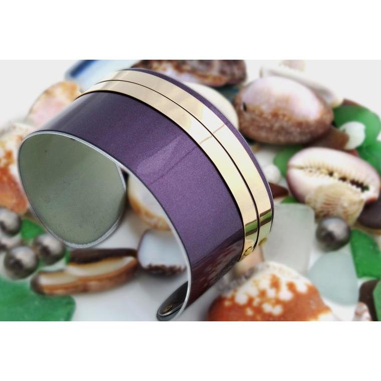 Cuffs - Bentley Flying Spur Purple And Gold Cuff
