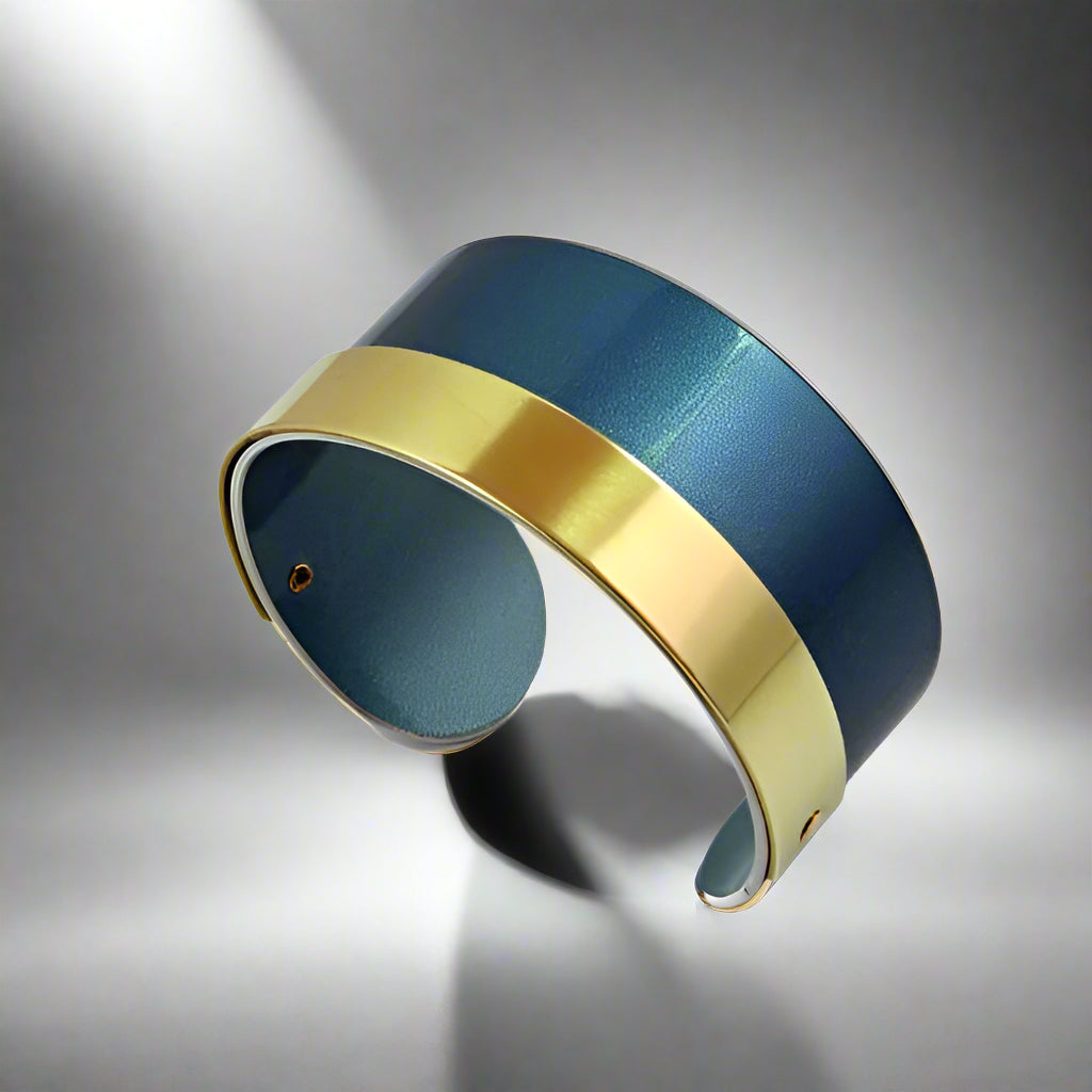 Blue Bentley Bar Cuff - CRASH Jewelry