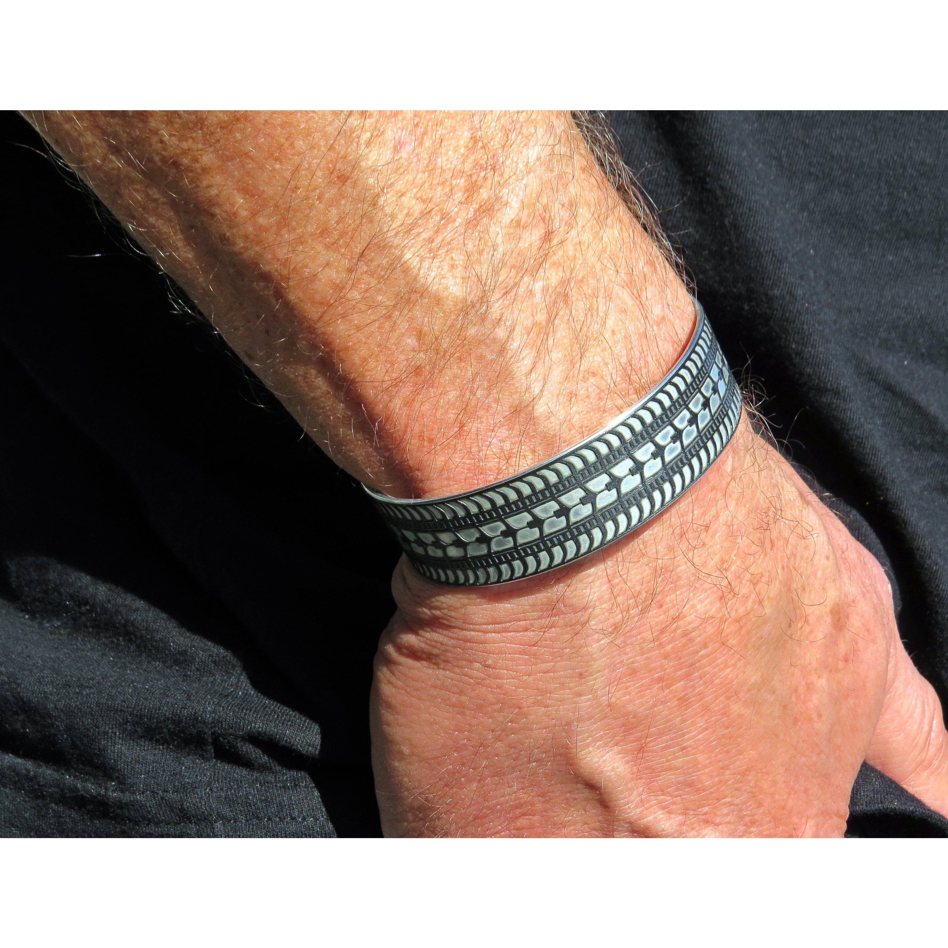 Lamborghini Tire Tread Cuff - CRASH Jewelry