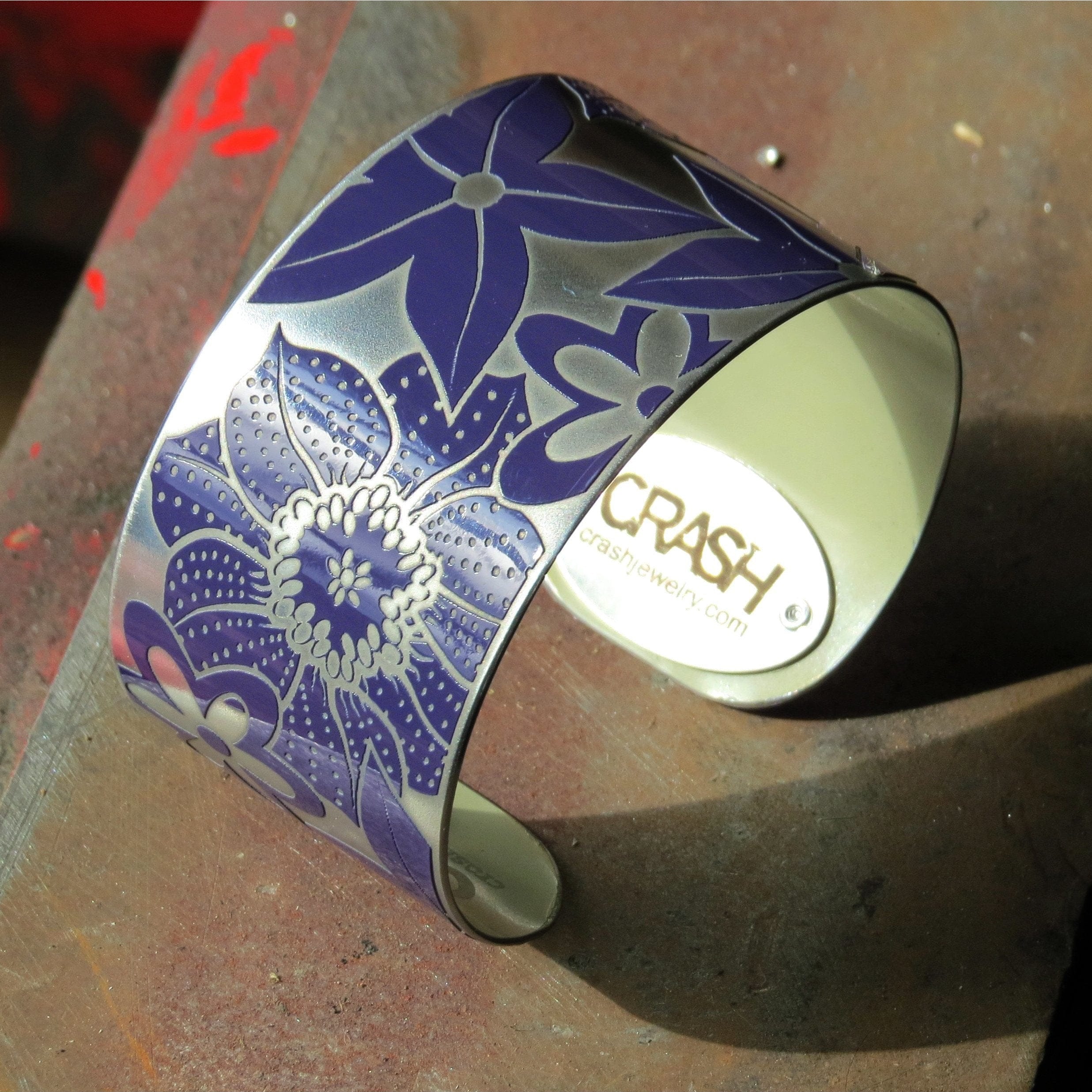 Cuffs - Porsche Purple Flower Cuff