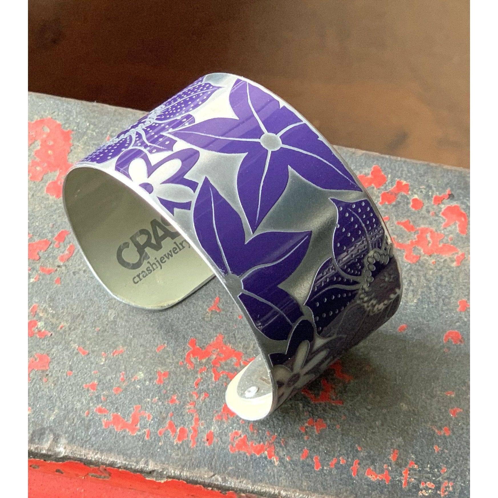Cuffs - Porsche Purple Flower Cuff
